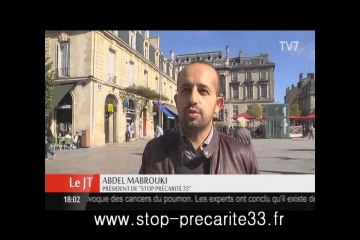 Stop Précarité 33 sur TV7 Bordeaux 17 10 2013