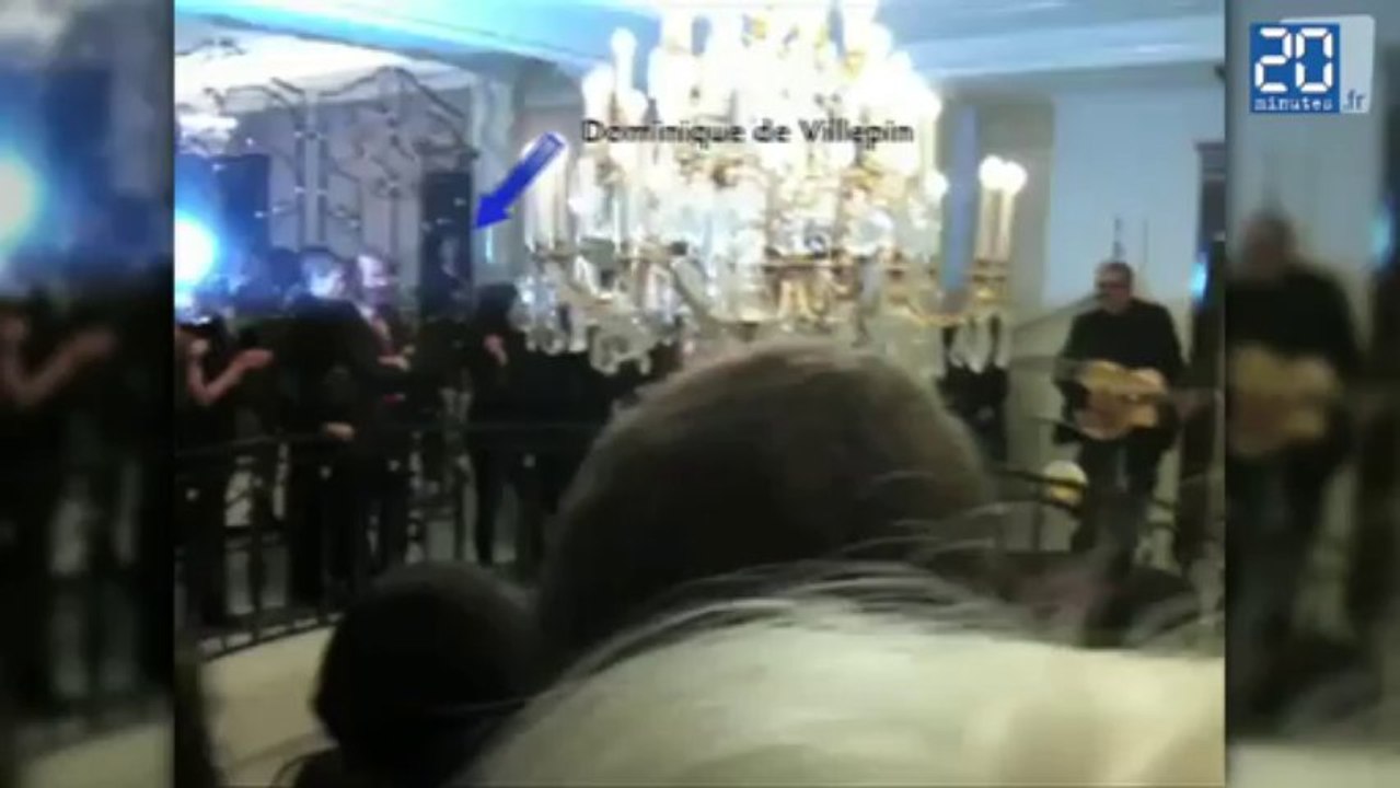 Enrico Macias chante pour Valls, Guéant et Villepin à l'ambassade du Qatar