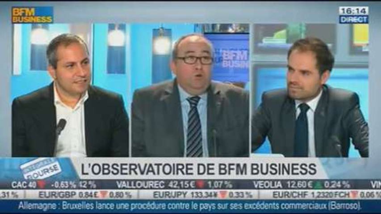 Baromètre Hitechpros/BFM Business, le marché des SSII: Bob Sammour et Emmanuel Lechypre dans Intégrale Bourse - 13/11