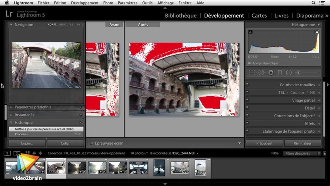 Tutoriel Lightroom 5 : Versions du processus de développement | video2brain.com