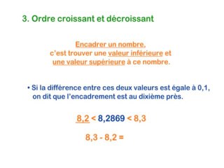 Comparaison de nombres décimaux