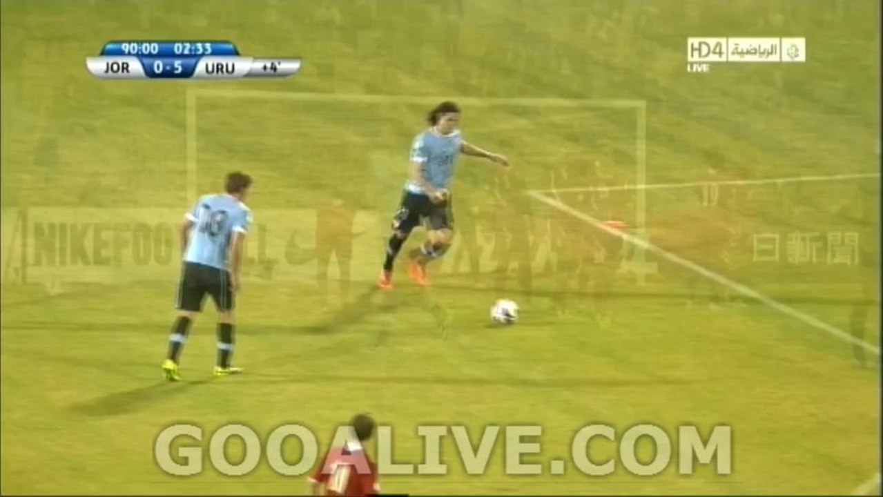 Edinson Cavani Amazing Goal Jordan Vs Uruguay 0-5 Gooalive.com ~ 13/11/2013