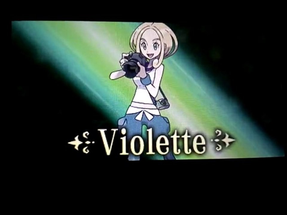 Pokémon X . 2 ) Viollete la passioné des photographies