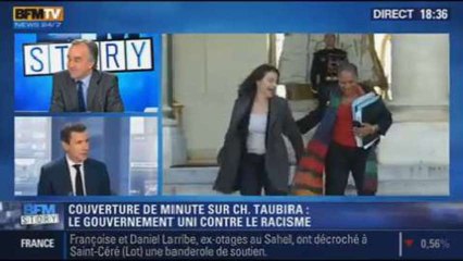 la Une sur Taubira: le gouvernement fait bloc autour de  la ministre française de la justice - 13/11