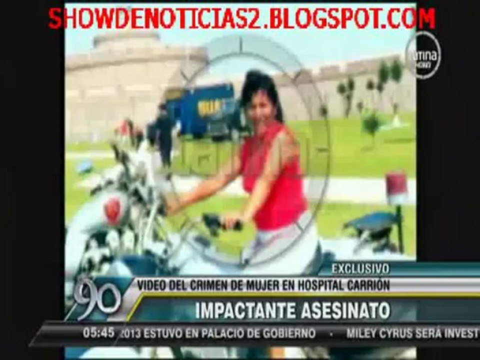 Difunden video del asesinato de mujer en el Hospital Carrión