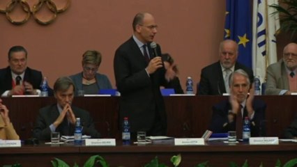 Letta: "Voglio portare le Olimpiadi in Italia"