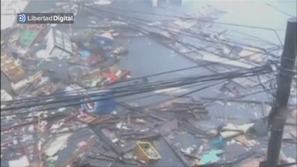 下载视频: El tifón Haiyan arrasa Filipinas