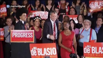 Bill de Blasio wins in New York