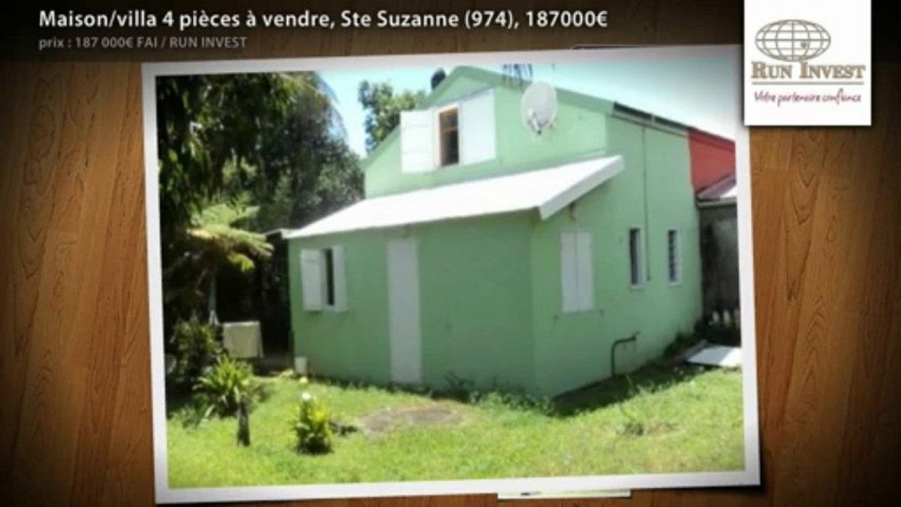 Maison/villa 4 pièces à vendre, Ste Suzanne (974), 187000€