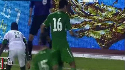 اهداف السعودية 2  العراق 1 + اغرب واخطر هجمة ضائعة تصفيات كأس اسياء