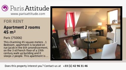 1 Bedroom Apartment for rent - St Germain, Paris - Ref. 2631