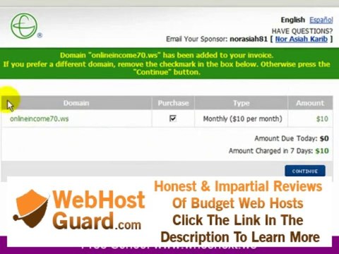 Learn to create website - register for domain and webhosting.
