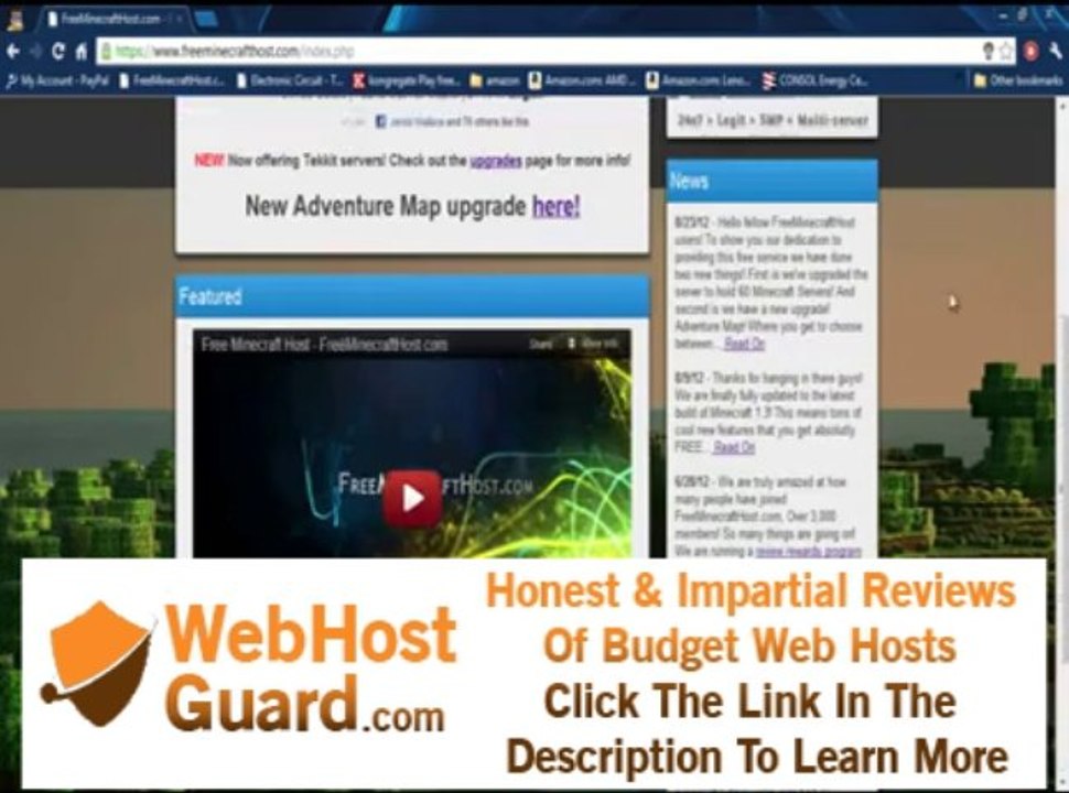 Free Minecraft Server Hosting