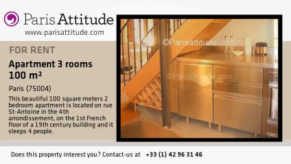 2 Bedroom Apartment for rent - St Paul, Paris - Ref. 1074