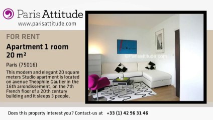 Studio Apartment for rent - Maison de la Radio, Paris - Ref. 4754