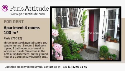 3 Bedroom Triplex for rent - Bastille, Paris - Ref. 6795