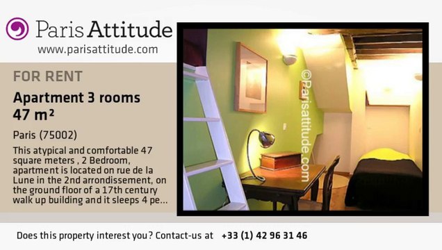 2 Bedroom Loft for rent - Montorgueil, Paris - Ref. 6960