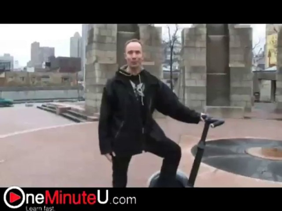 Mzondi Lungu idea to Ride a Segway