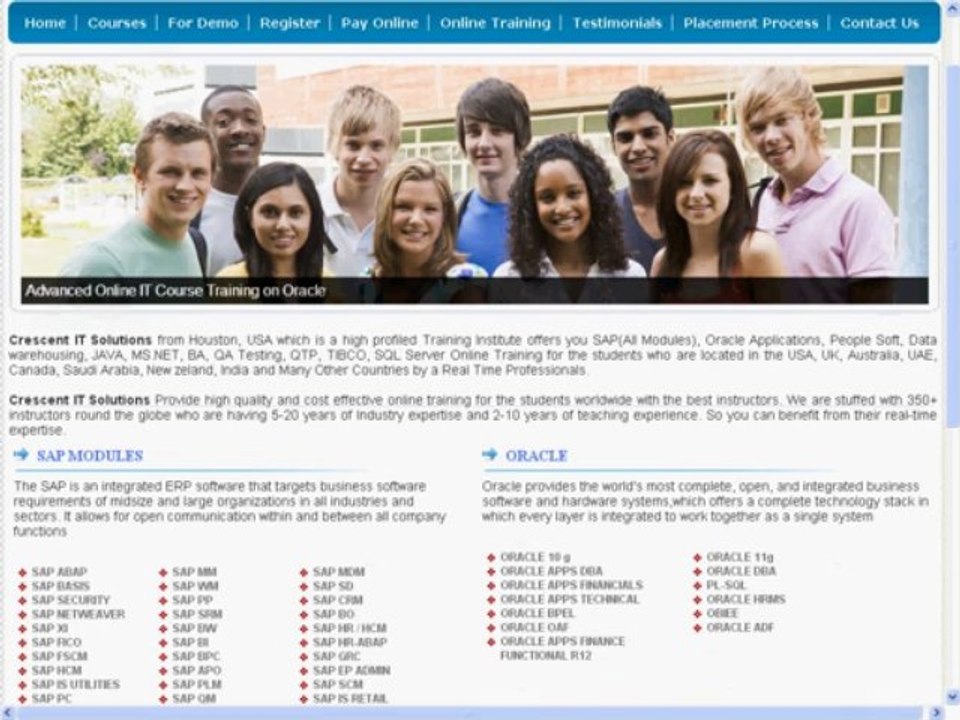 SAP BASIS Training Online and Placement - Crescent IT Solutions