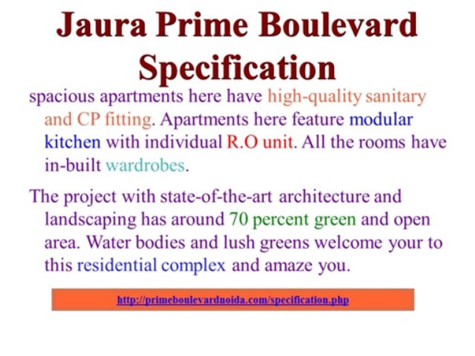 Jaura Prime Boulevard Noida Expressway