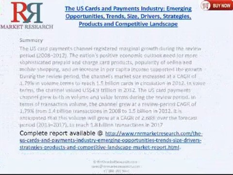 RnRMR: US Cards and Payments Industry - Emerging Opportunities