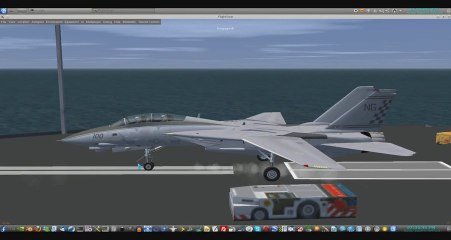 flightgear f-14b take off carrier Nimitz Tutorial