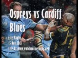 Ospreys vs Blues Live Rugby