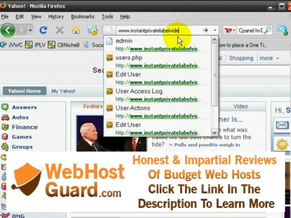 CPanel Hosting Video Tutorial