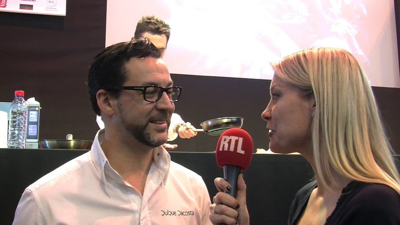 Salon du Chocolat 2013 : Claire Verneil avec Quique Dacosta, chef exécutif Quique Dacosta Restaurante (3), Denia (Espagne)