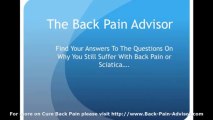 Cure Back Pain - Definitive Help and Advice- Cure Back Pain