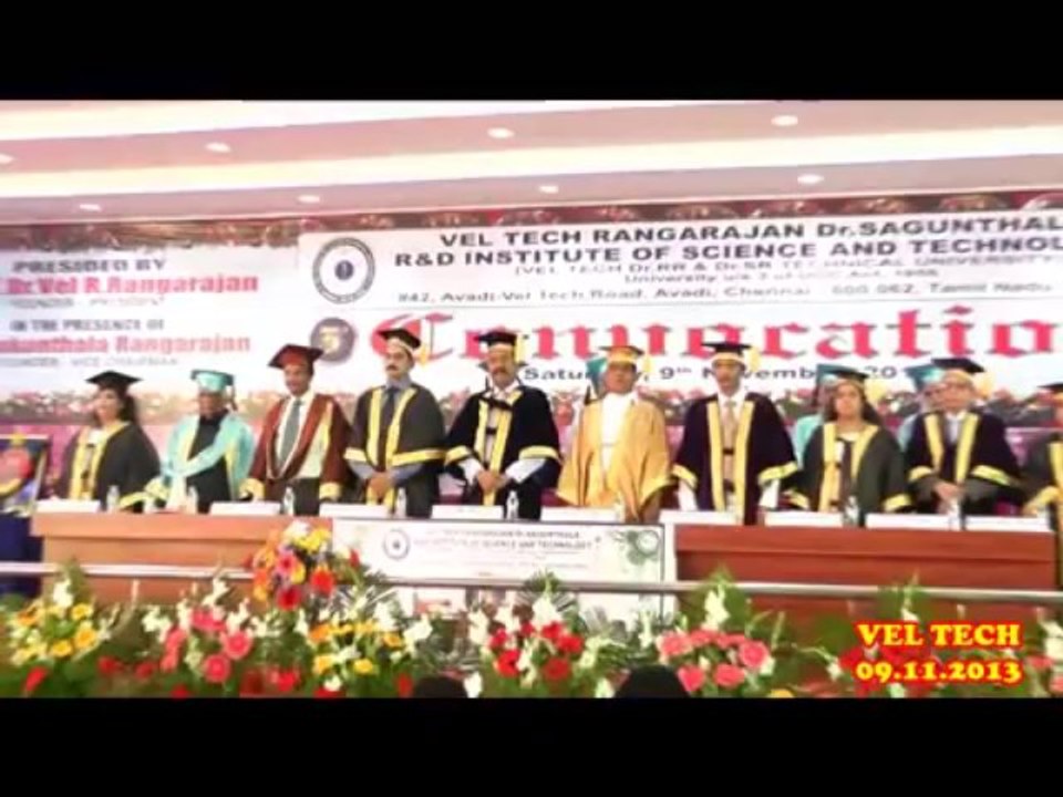Vel Tech University (VTU)- ACADEMIC PROCESSION & INVOCATION