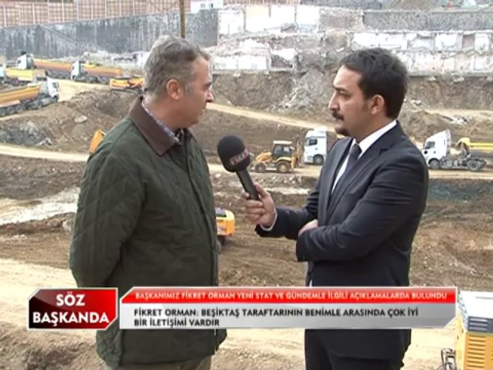 Başkanımız Fikret Orman Yeni Stadımızla İlgili BJK TV Açıklamalarda Bulundu