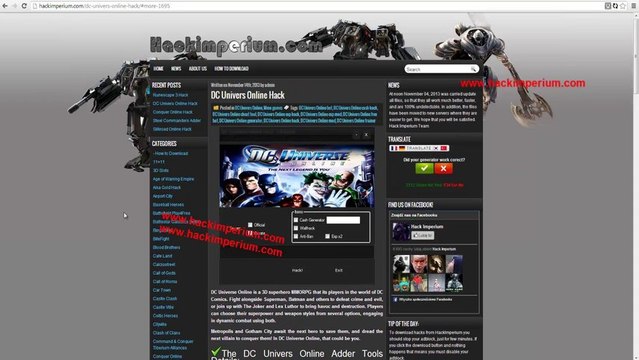 DC Universe Online Hack Cheat Tool Adder Download - Unlimited Cash, [Exp x2]