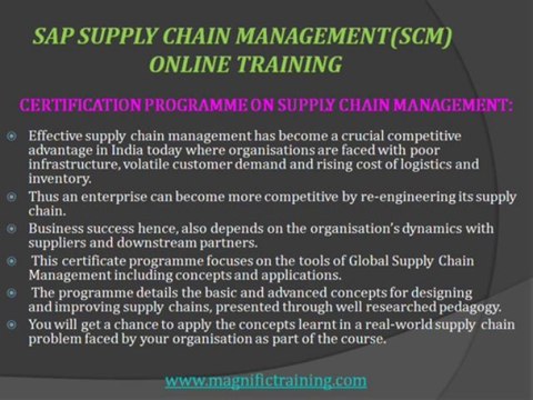 sap supply chain management(scm) online training