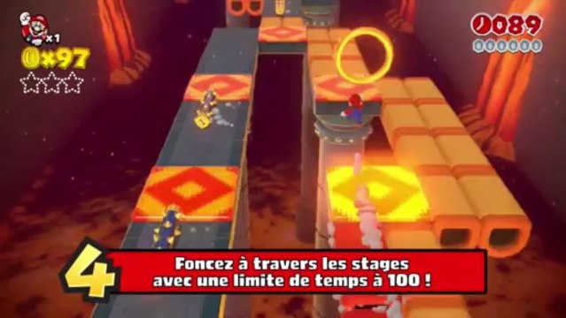 Vidéo gameplay de Super Mario 3D World sur Wii U