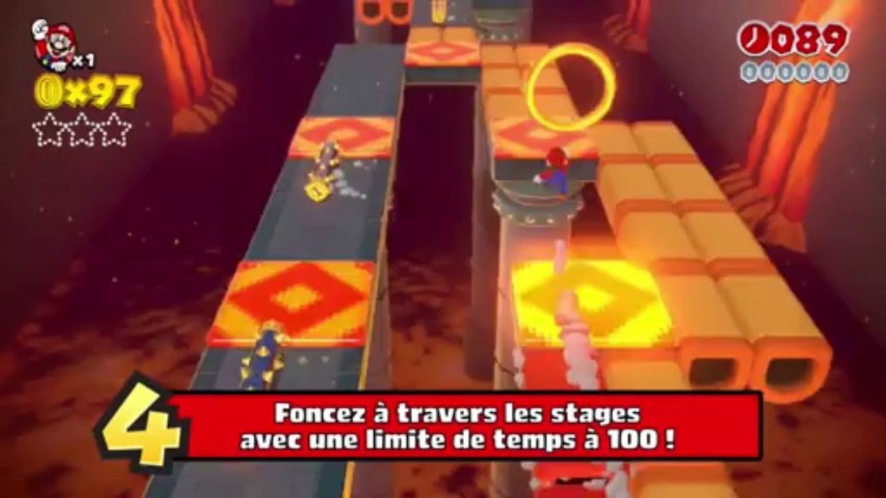 Vidéo gameplay de Super Mario 3D World sur Wii U