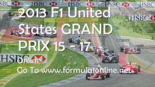 Watch F1 United State GRAND PRIX 2013 Live