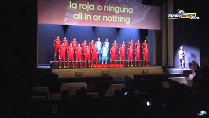 España presentó su nuevo uniforme para Brasil 2014
