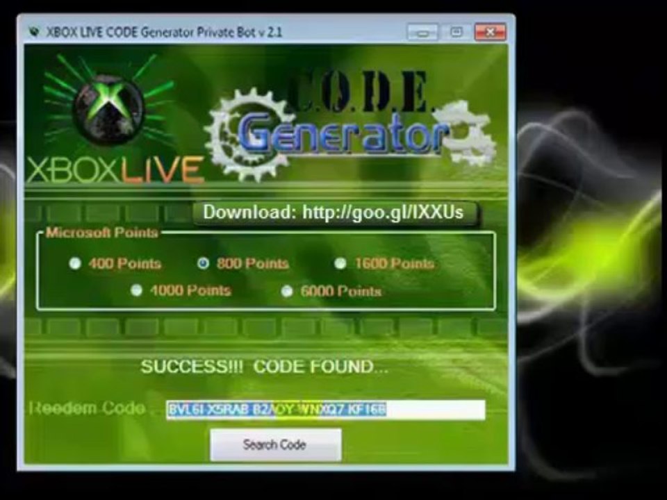 Verified Still Works Free Xbox Live Code 4000 Microsoft Points Free 2013 (New) -1