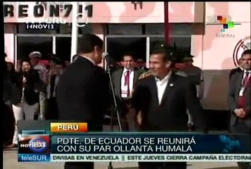Presidentes de Ecuador y Perú se reúnen para fortalecer integración