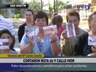 Corte en Ruta 50 y Vior