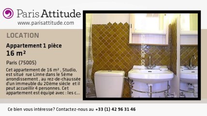 Appartement Studio à louer - Place Monge, Paris - Ref. 4923
