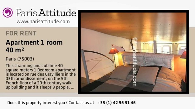 Alcove Studio Duplex for rent - Arts et Métier, Paris - Ref. 4088