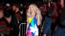 Lady Gaga Attends Opening of H&M Clothing Store in Times Square