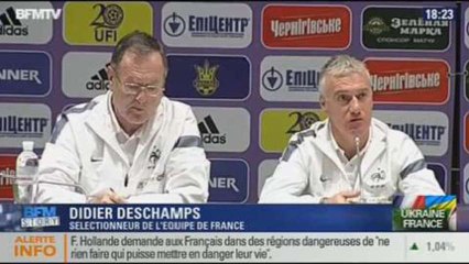 Download Video: BFM Story: le barrage Ukraine-France: la dernière conférence de presse de Didier Deschamps - 14/11