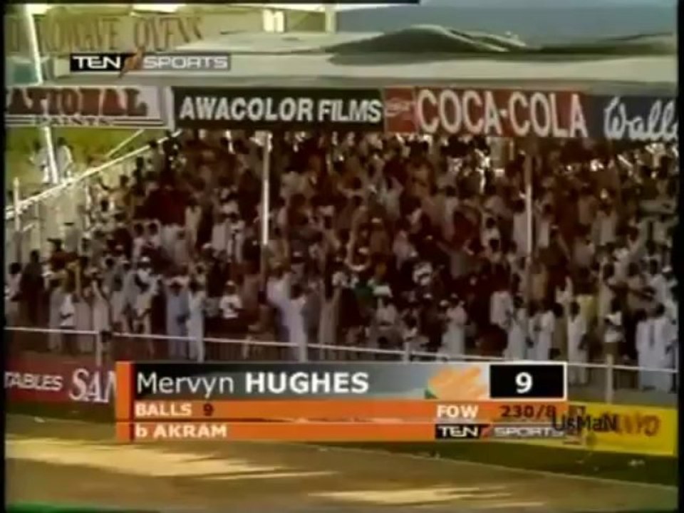 Wasim Akram HAT-TRICK v Australia - 1990 - CricHeaven.Com