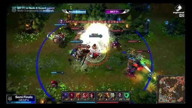 롤드컵_WC S3 Semi-finals SKT T1 vs NaJin B Sword Match2_by Ongamenet