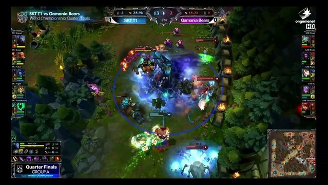 롤드컵_WC S3 Quarter-finals SKT T1 vs Gamania Bears Match2_by Ongmaenet