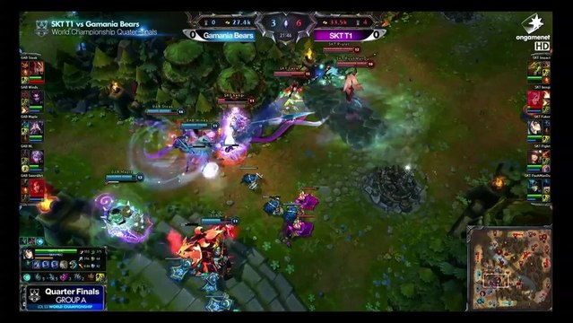 롤드컵_WC S3 Quarter-finals SKT T1 vs Gamania Bears Match1_by Ongmaenet
