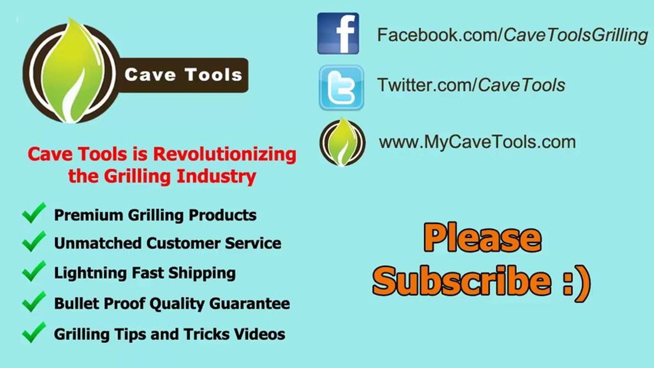 Three Piece Stainless Steel BBQ Set By Cave Tools